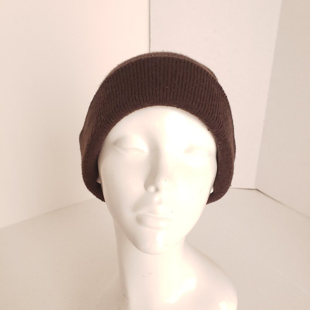 Unisex Adults Chocolate Brown Color Cute Hat Beanie